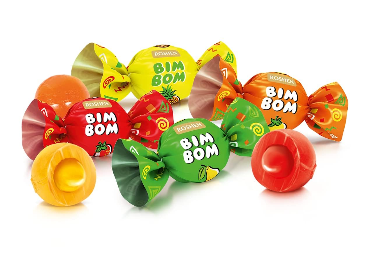 Amazon.com : Roshen Bim Bom Hard Candy, Assorted Fruit & Berry